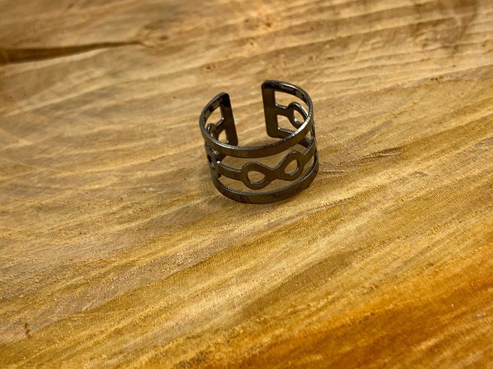 Woman Adjustable midi gunmetal Ring, boho ring, brass gunmetal ring, rock style ring, chunky ring, statement ring,