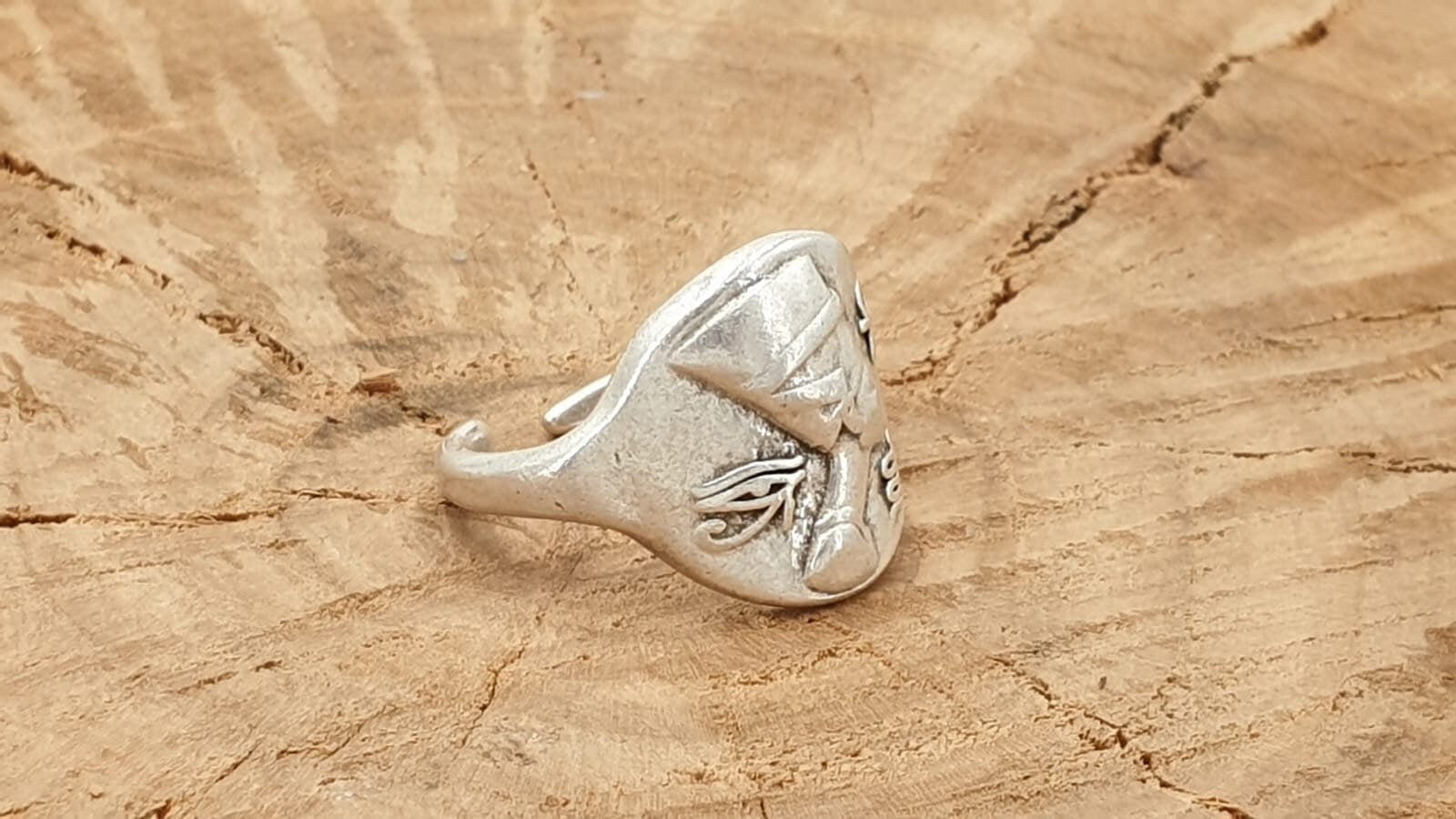 Egyptian ring, adjustable boho silver ring, boho silver ring, animal boho rings, gold ring, statement ring, bohemian ring, Uno de 50 style