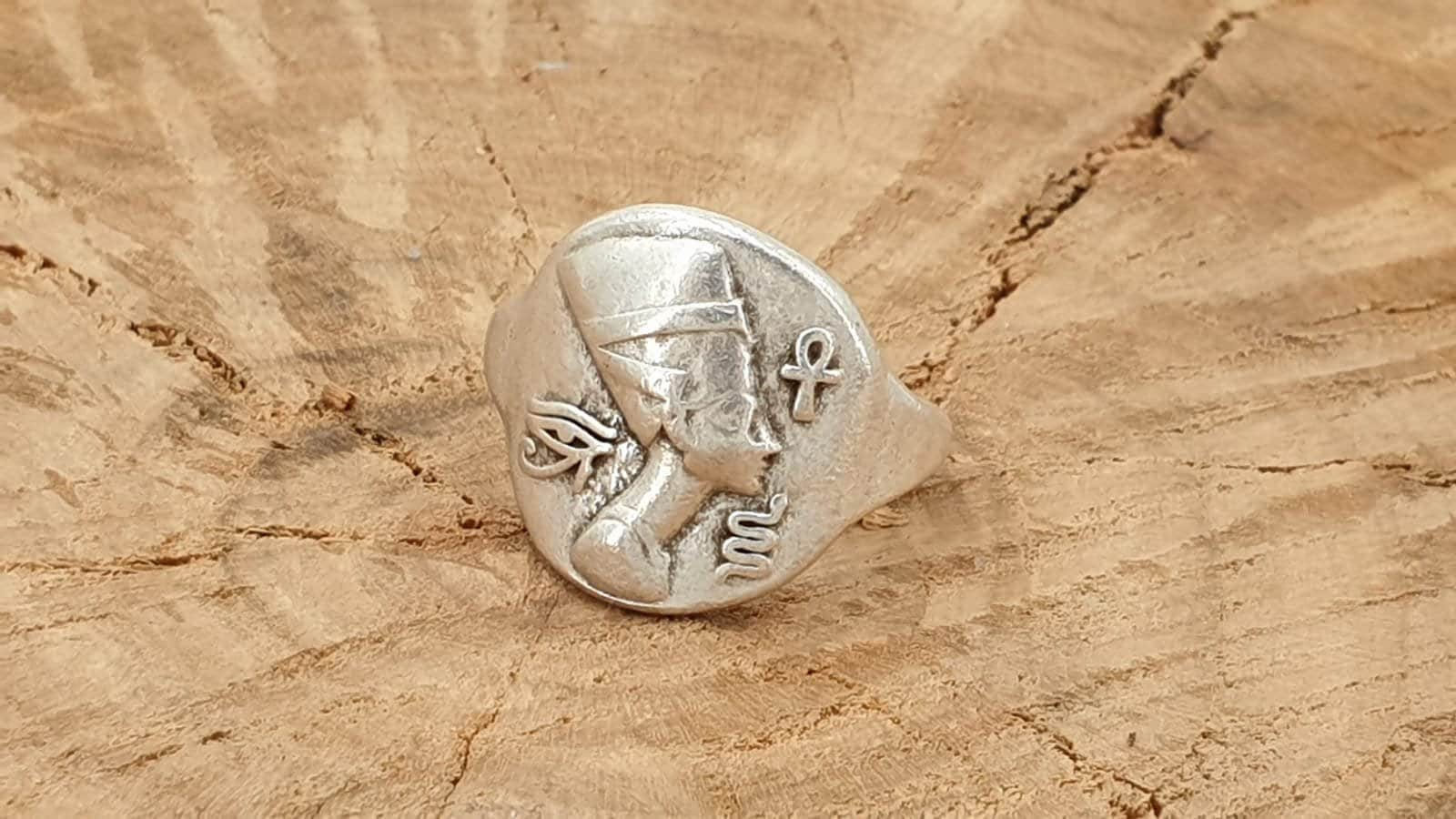 Egyptian ring, adjustable boho silver ring, boho silver ring, animal boho rings, gold ring, statement ring, bohemian ring, Uno de 50 style