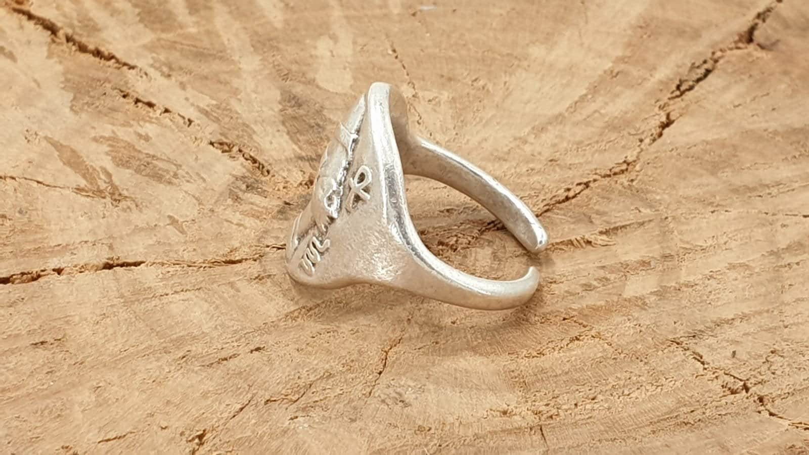 Egyptian ring, adjustable boho silver ring, boho silver ring, animal boho rings, gold ring, statement ring, bohemian ring, Uno de 50 style