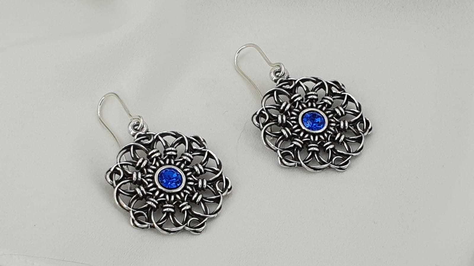 Silver carved silver earrings, mandala earrings, dangle earrings, ethnic tribal boho earrings, hippie earrings, drop earring, long earrings