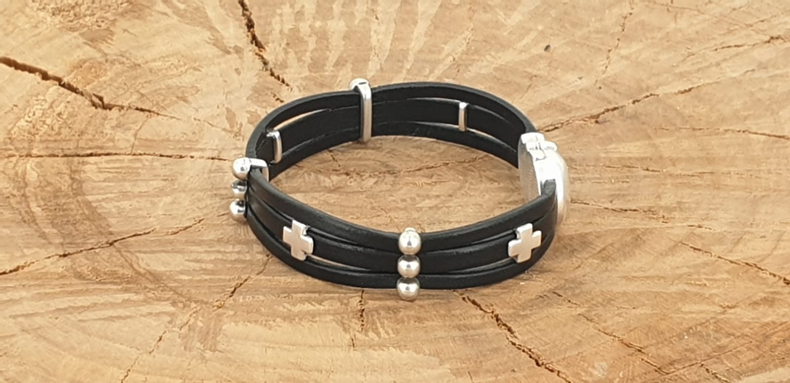 Pulsera de cuero para hombre, pulsera de calavera, brazalete de calavera, pulsera varonil, pulsera masculina, pulsera de cuero boho, joyería de cuero para hombre, regalo