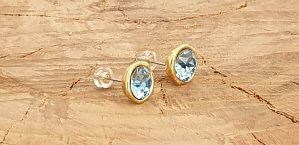 Boho earrings, swarovski  ,   earrings, spanish zamak, Swarovski earrings, gold plated Swarovski earrings