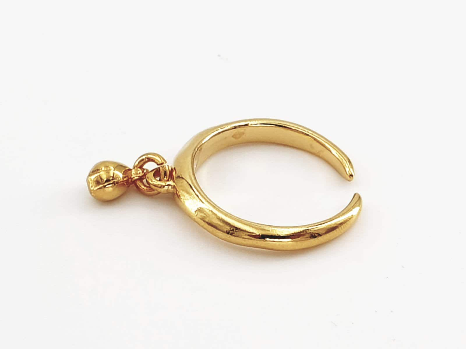 Charm gold ring, adjustableCharm ring, boho gold ring, minimalist ring, delicate ring, midi ring, bohemian ring,  style