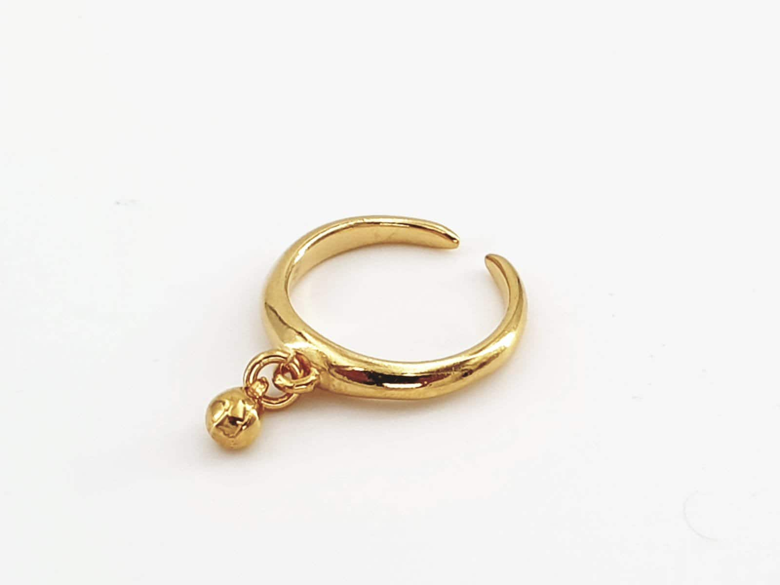 Charm gold ring, adjustableCharm ring, boho gold ring, minimalist ring, delicate ring, midi ring, bohemian ring,  style