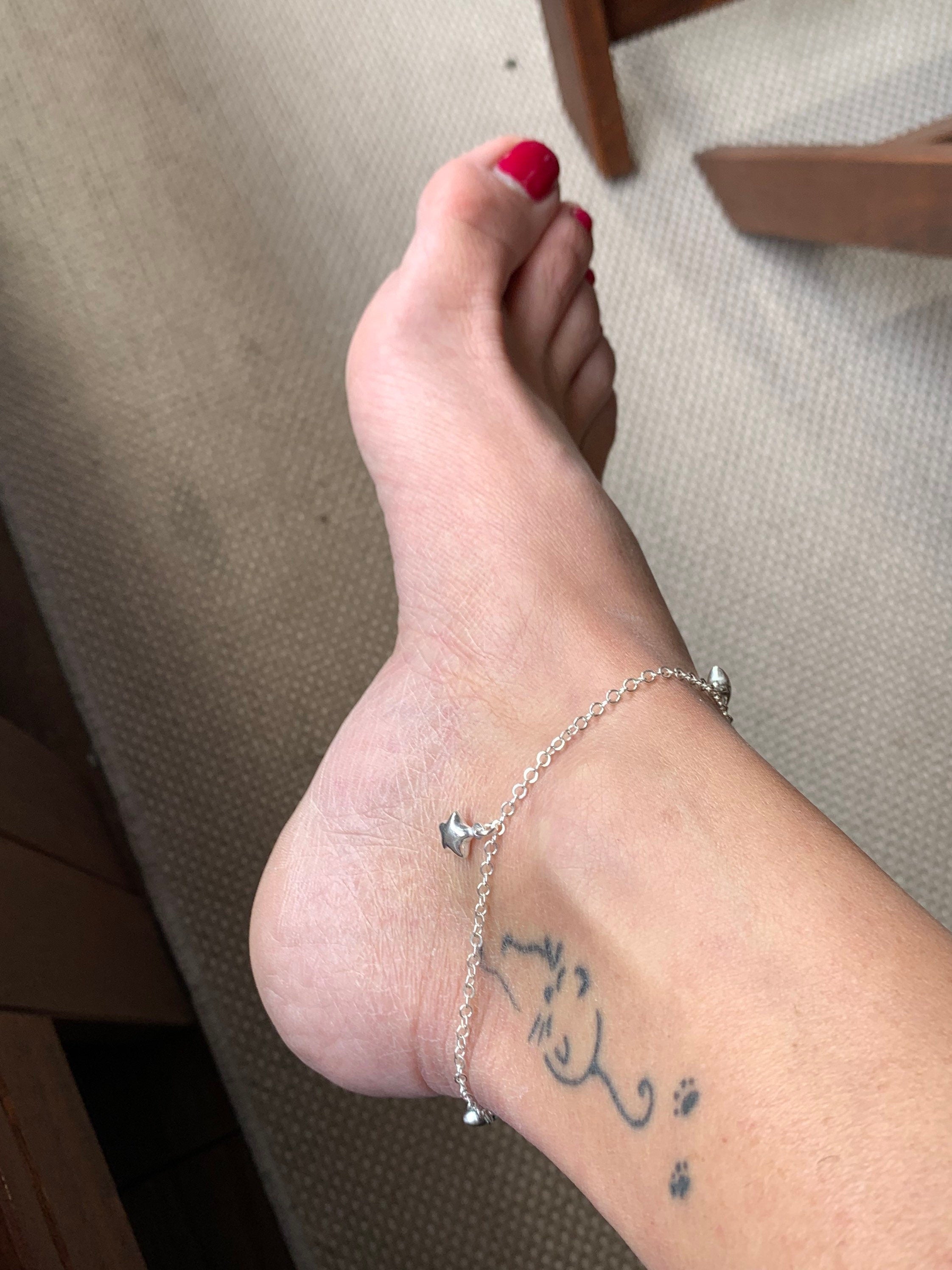 minimalist 925 sterling silver anklet, fine silver anklet, delicate anklet, sparkly anklet, boho anklet, summer anklet, gift for women,