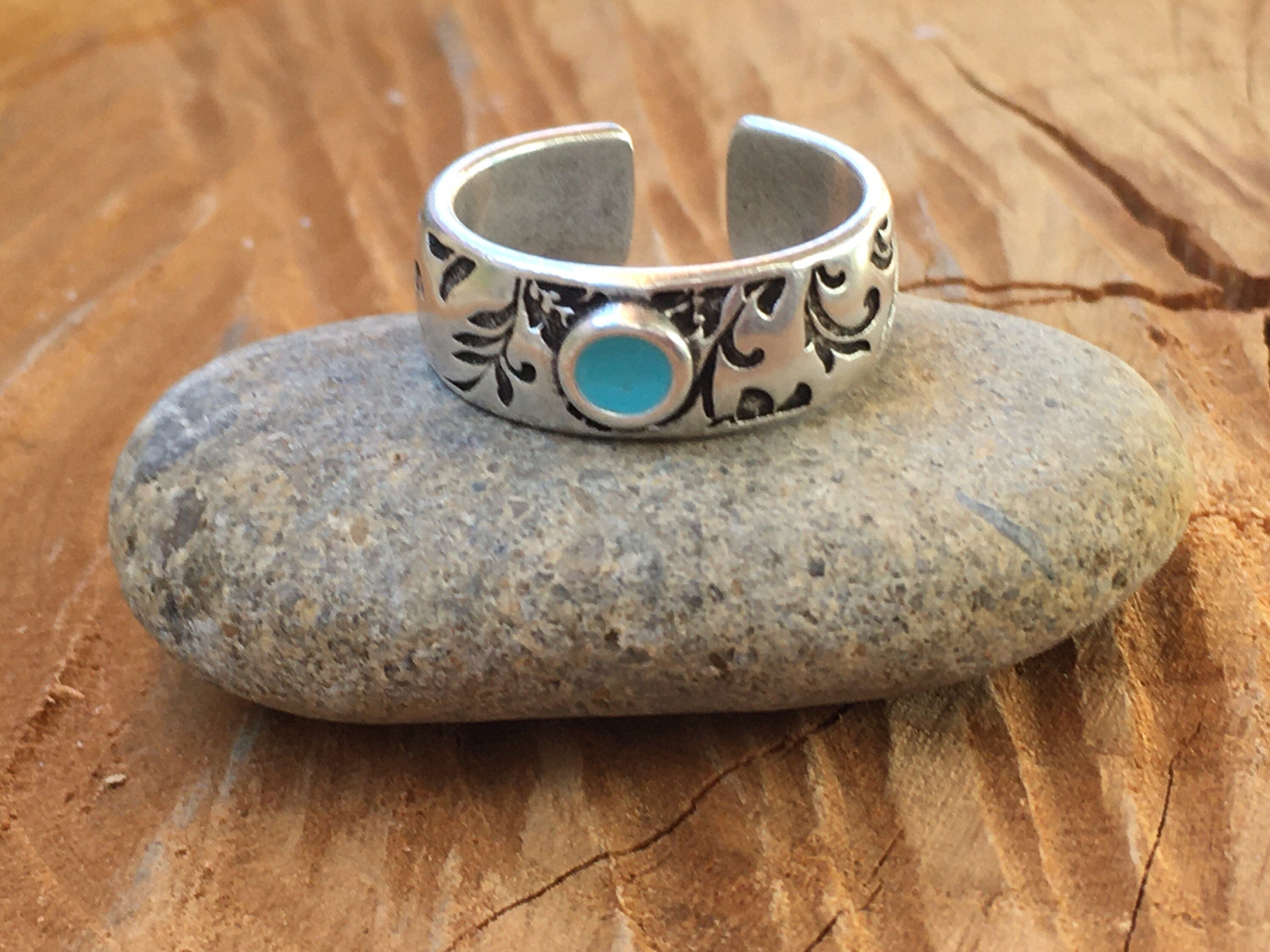 Chunky ring, Silver boho ring, engraved  boho silver ring, open band silver ring, Statement ring,