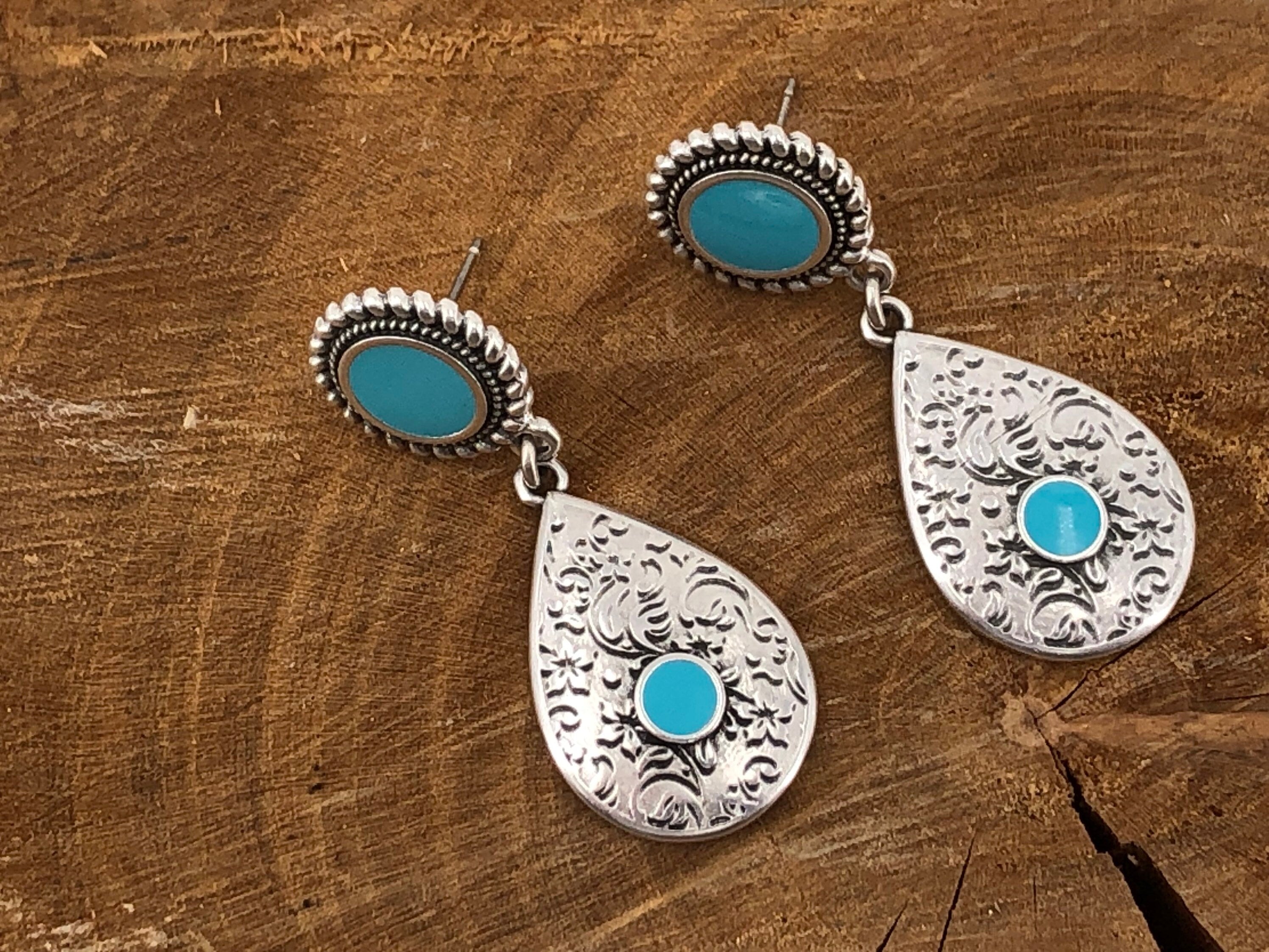 Long tear earrings, ethnic earrings, large tribal earrings, chunky silver earrings, blue earrings,  style; Turkish earrings,