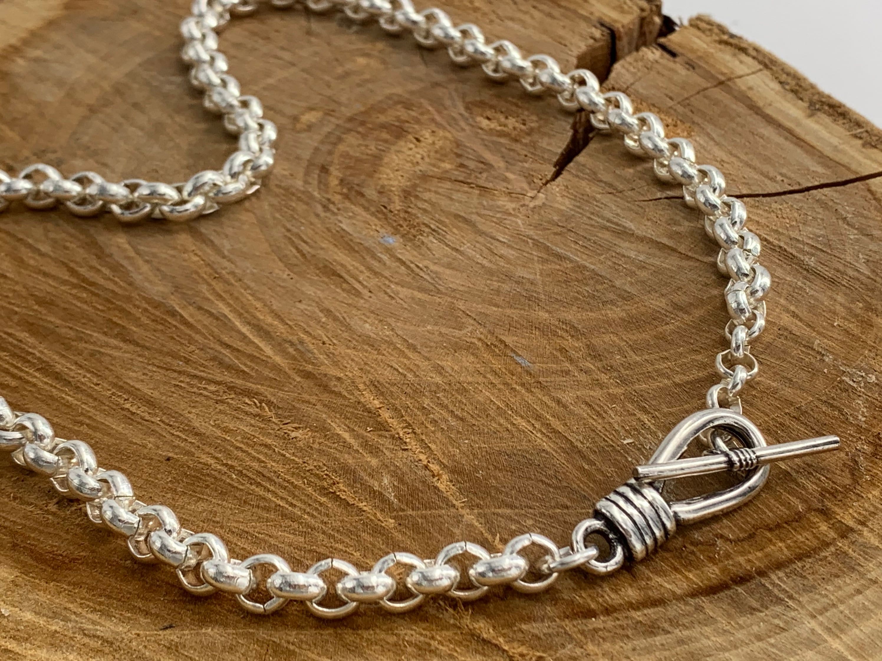 Thick chain necklace for women, silver chain necklace, chunky necklace, large link necklace, necklace estilo