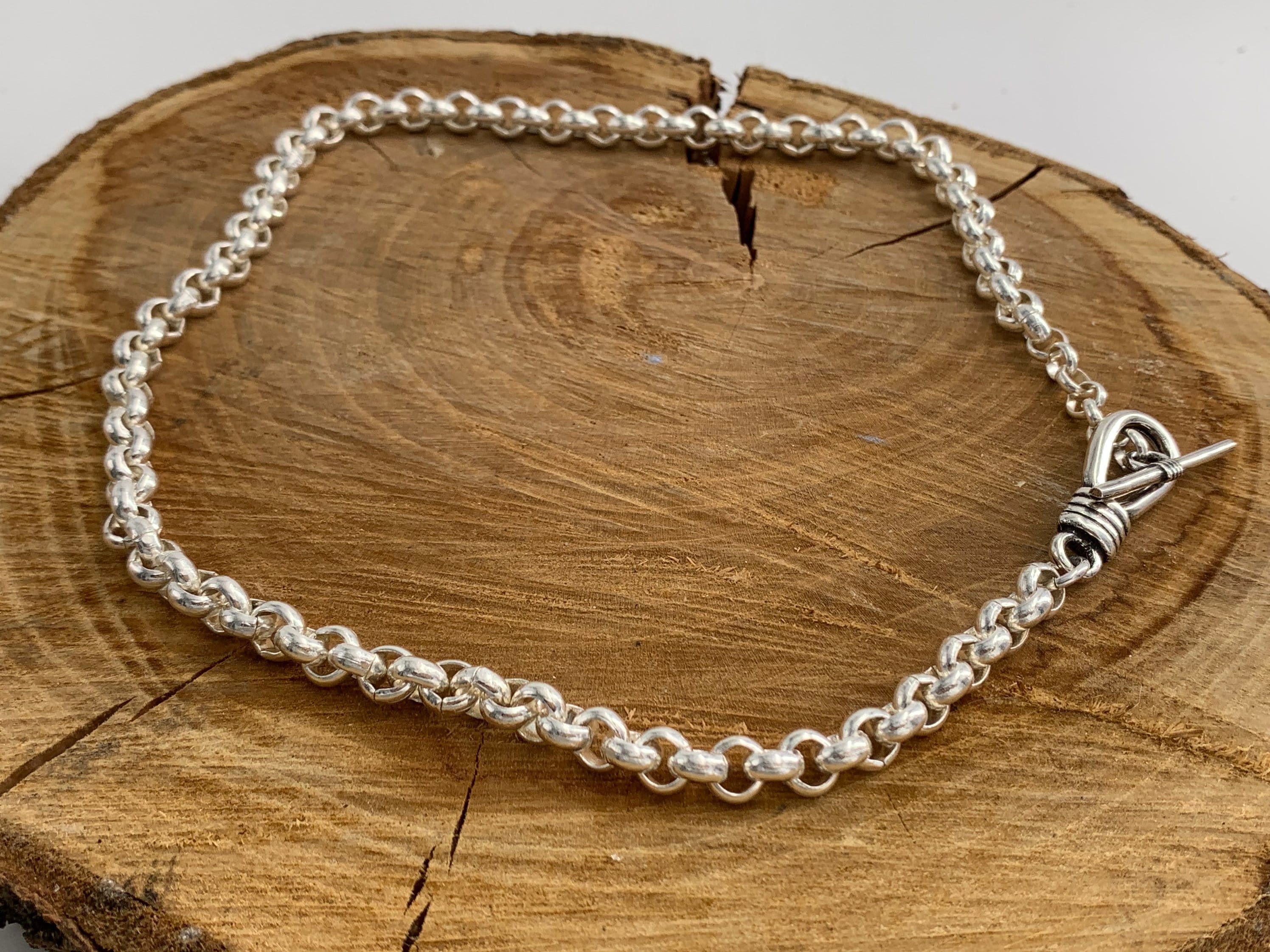 Thick chain necklace for women, silver chain necklace, chunky necklace, large link necklace, necklace estilo