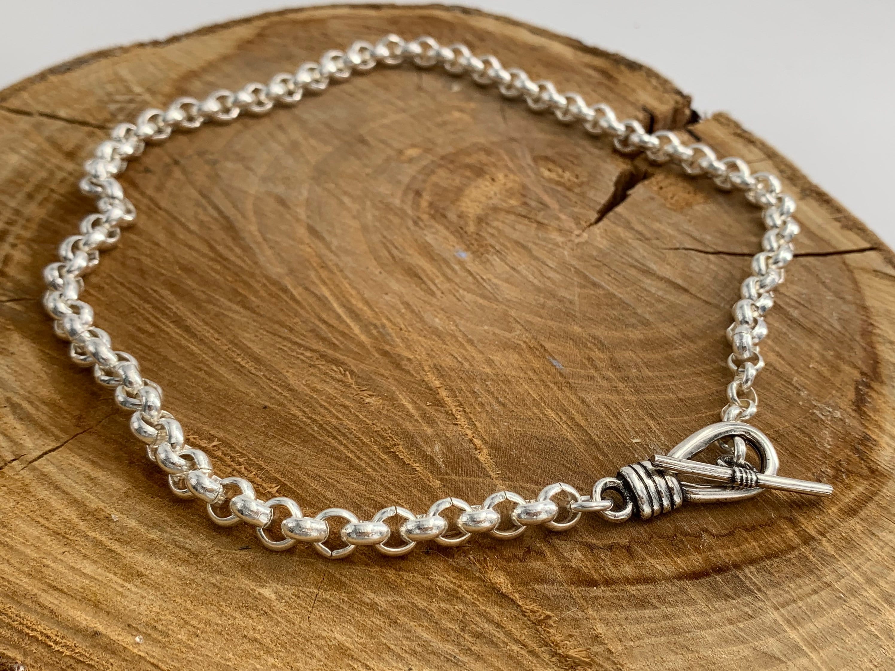 Thick chain necklace for women, silver chain necklace, chunky necklace, large link necklace, necklace estilo