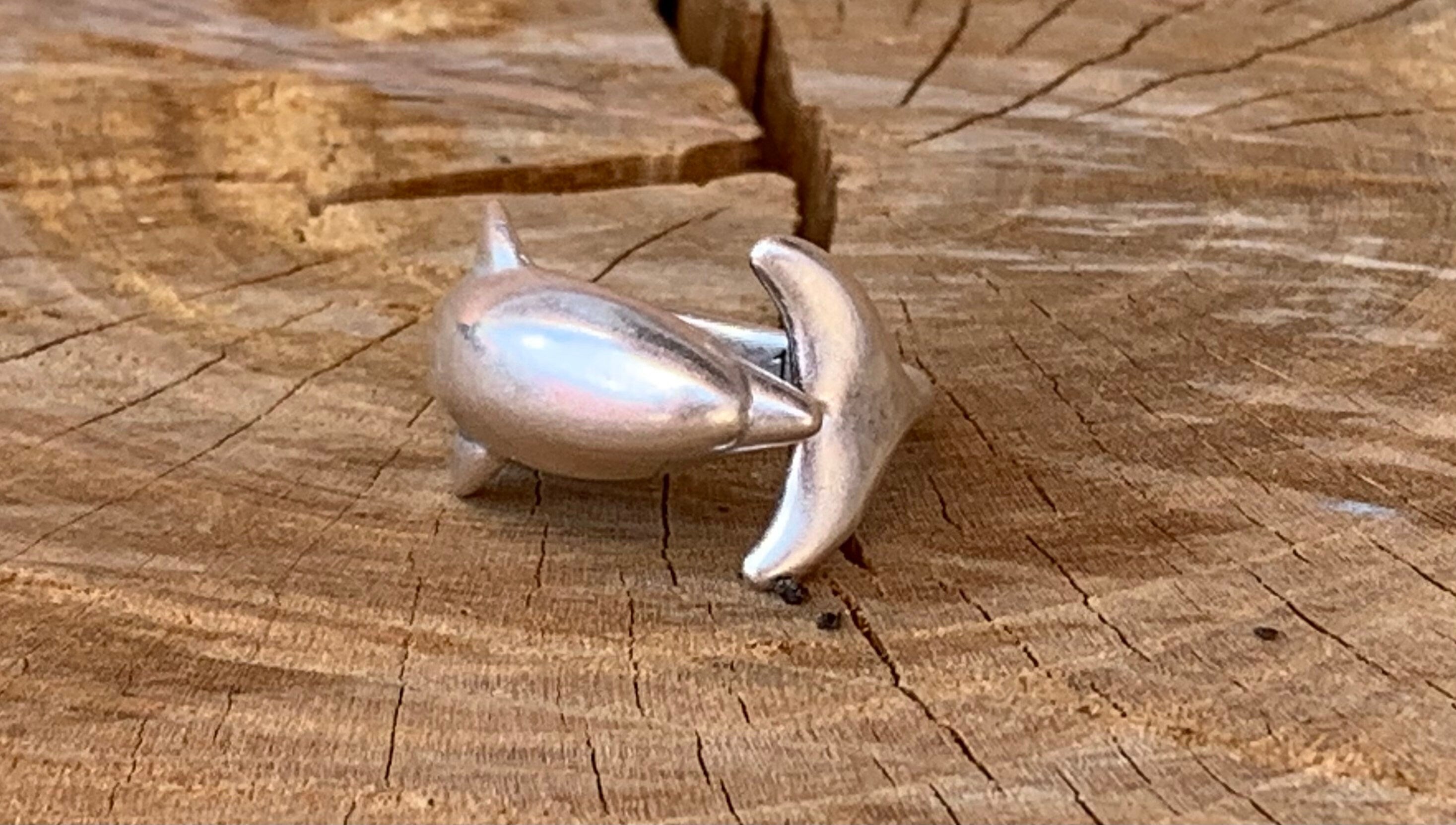 Dolphin ring, adjustable boho silver ring, boho silver ring, animal boho rings, gold ring, statement ring, bohemian ring, Uno de 50 style