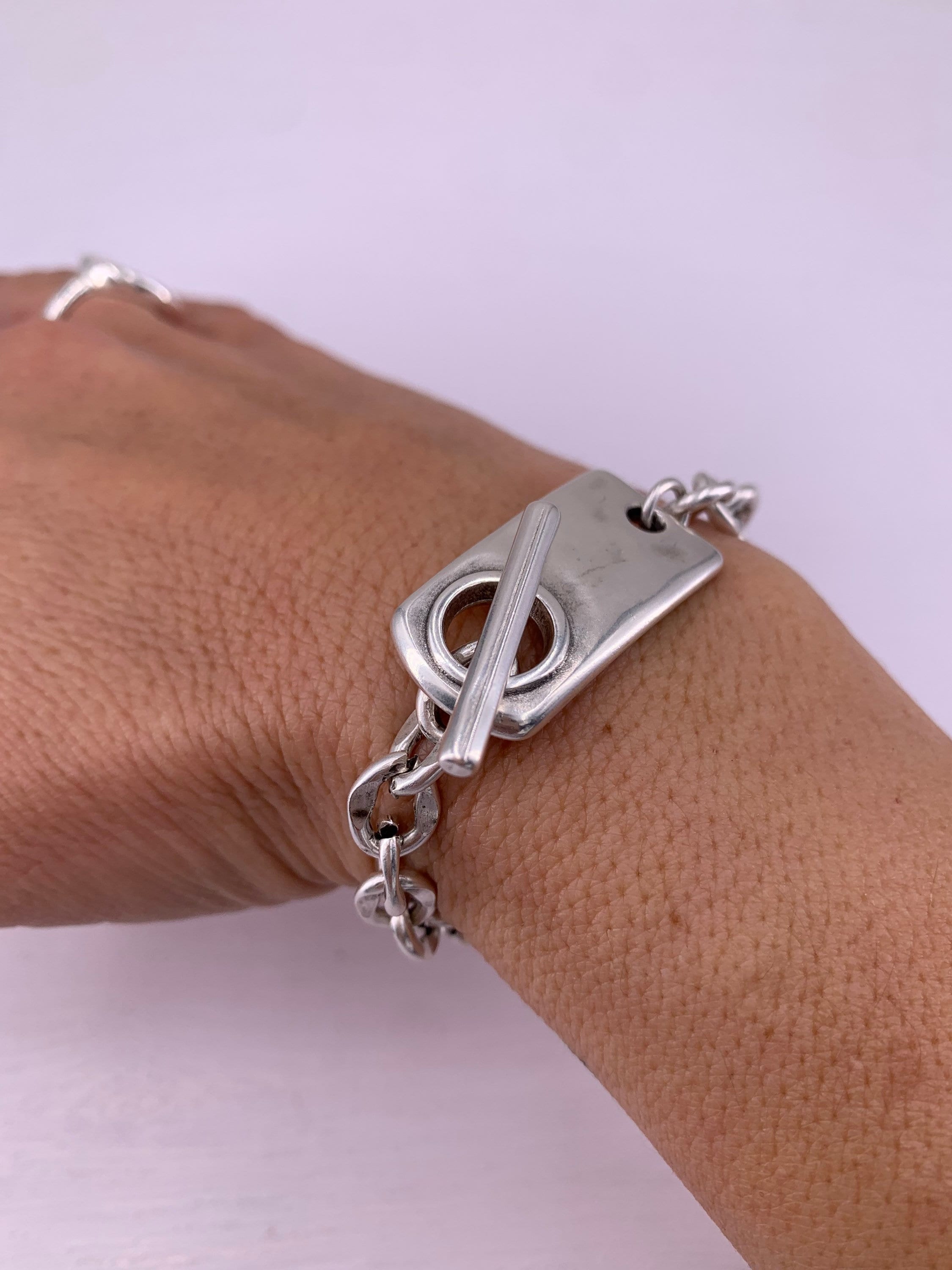 Chunky silver chain bracelet, statement bracelet, silver chain bracelet, chunky bracelet, rock bracelet,