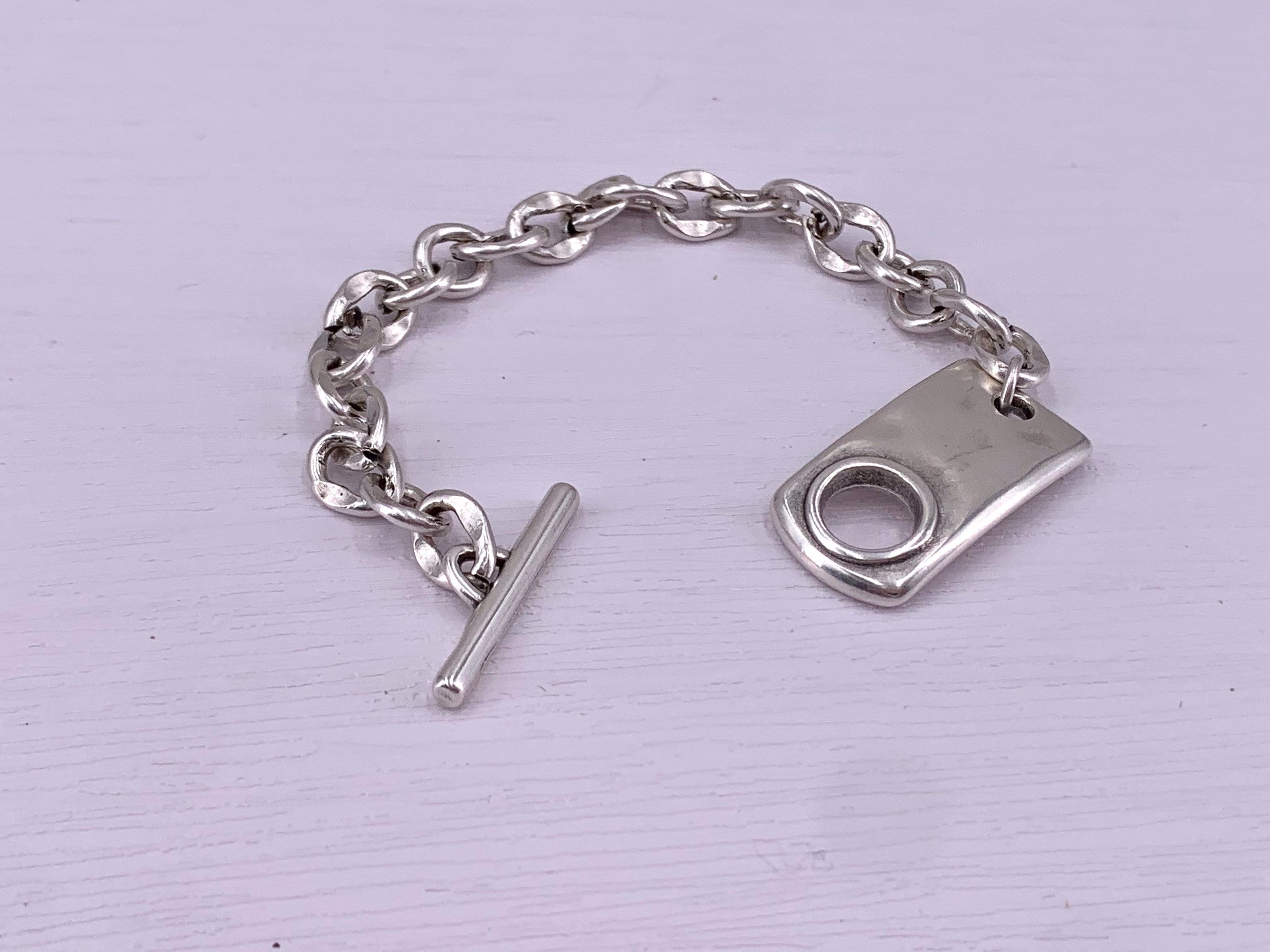 Chunky silver chain bracelet, statement bracelet, silver chain bracelet, chunky bracelet, rock bracelet,