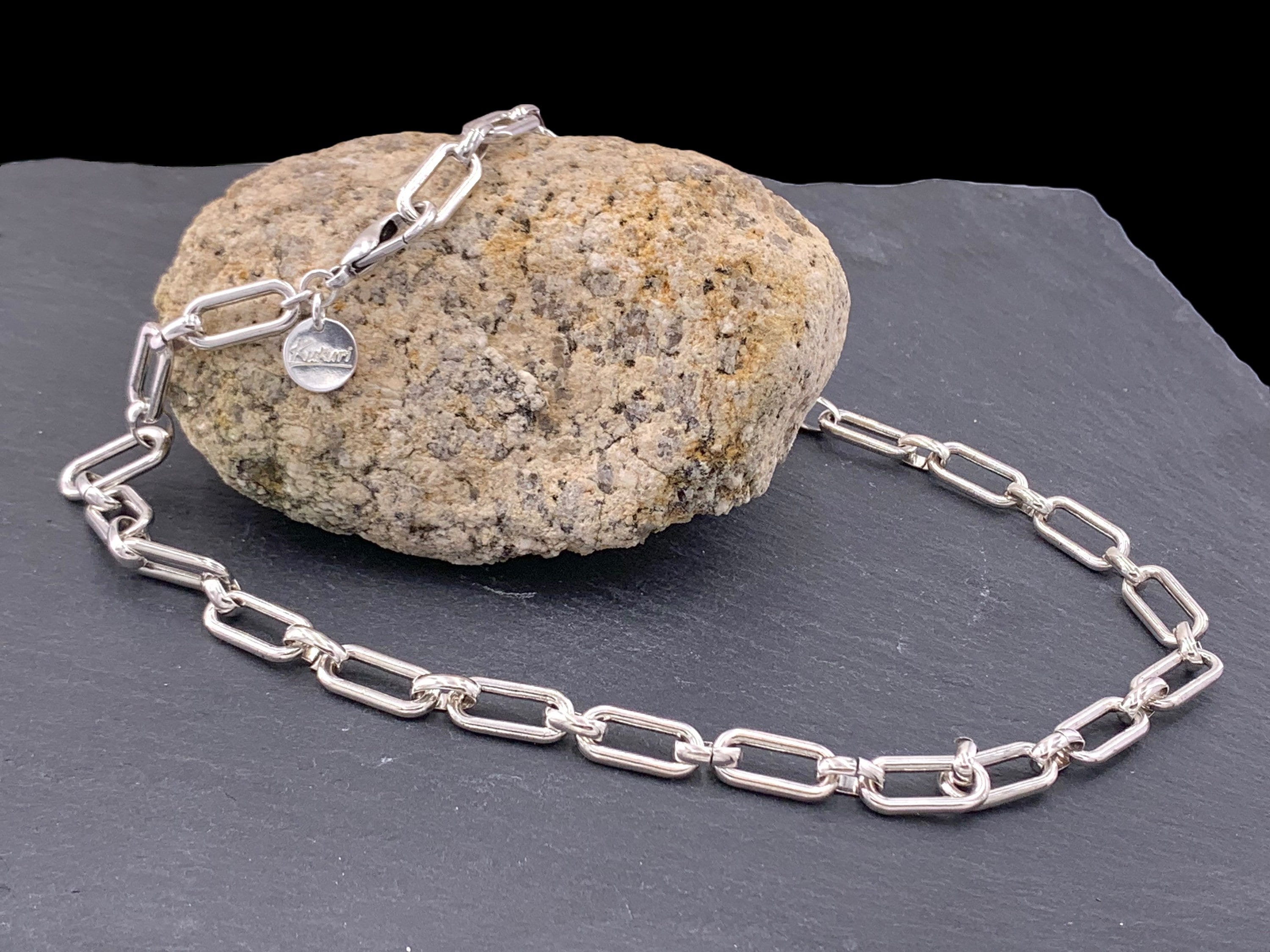 chunky chain necklace, silver necklace, bold choker, statement necklace, heavy chain necklace, minimalist chunky chain necklace, choker