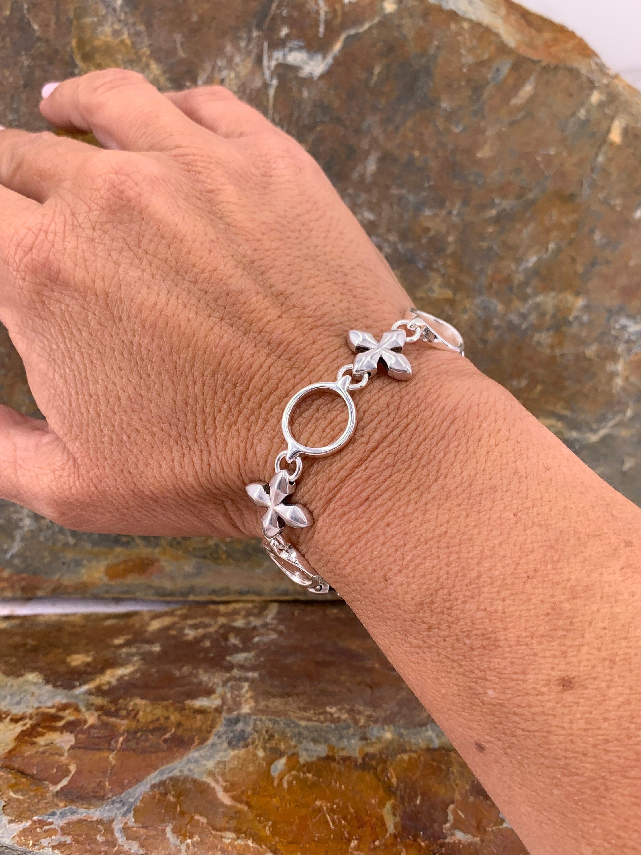 Chunky silver chain bracelet, statement bracelet, silver chain bracelet, chunky bracelet, rock bracelet,