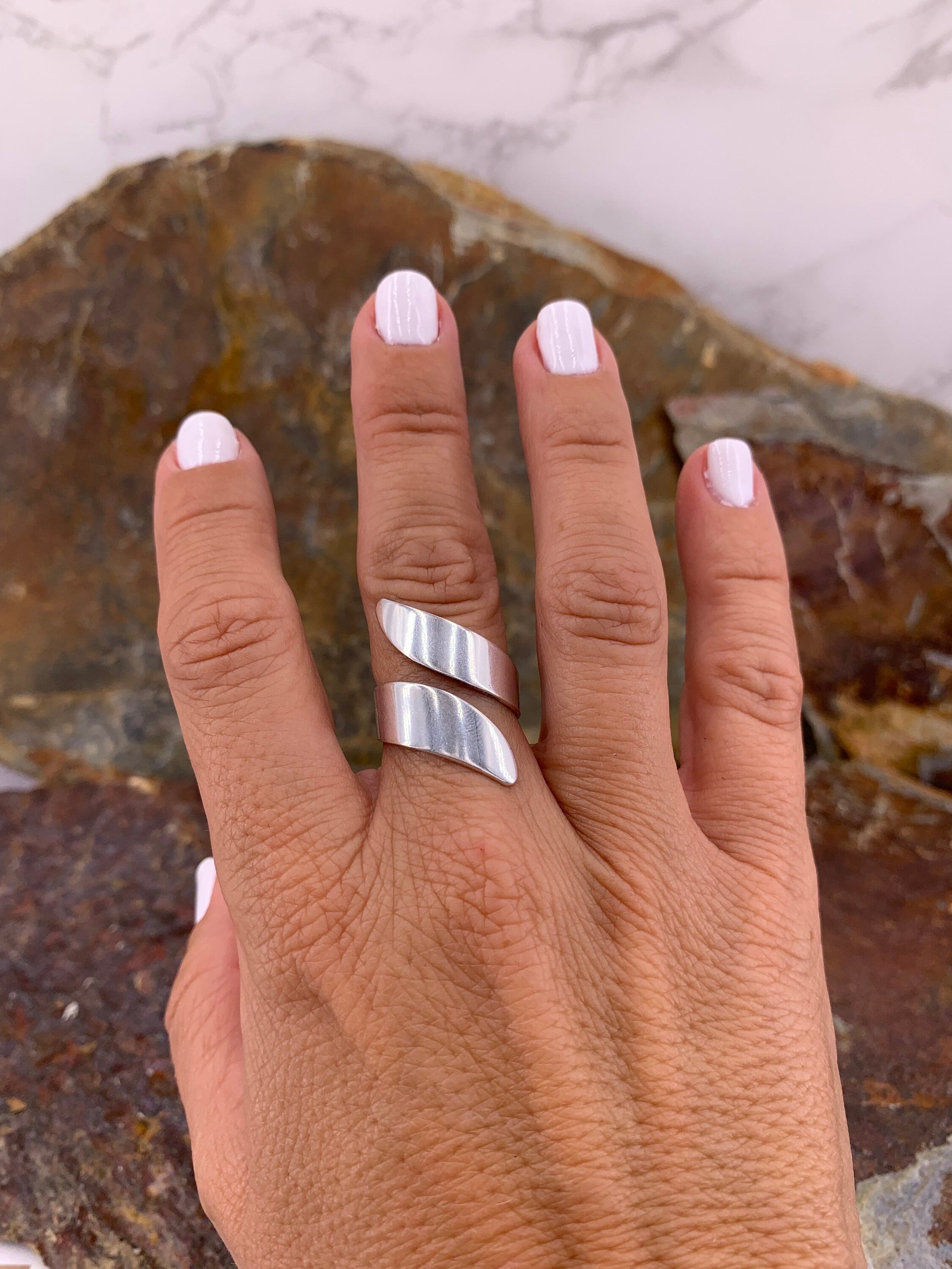 Statement ring, chunky ring, twisted silver ring, twisted ring, boho silver ring, oversized ring, rock style ring,