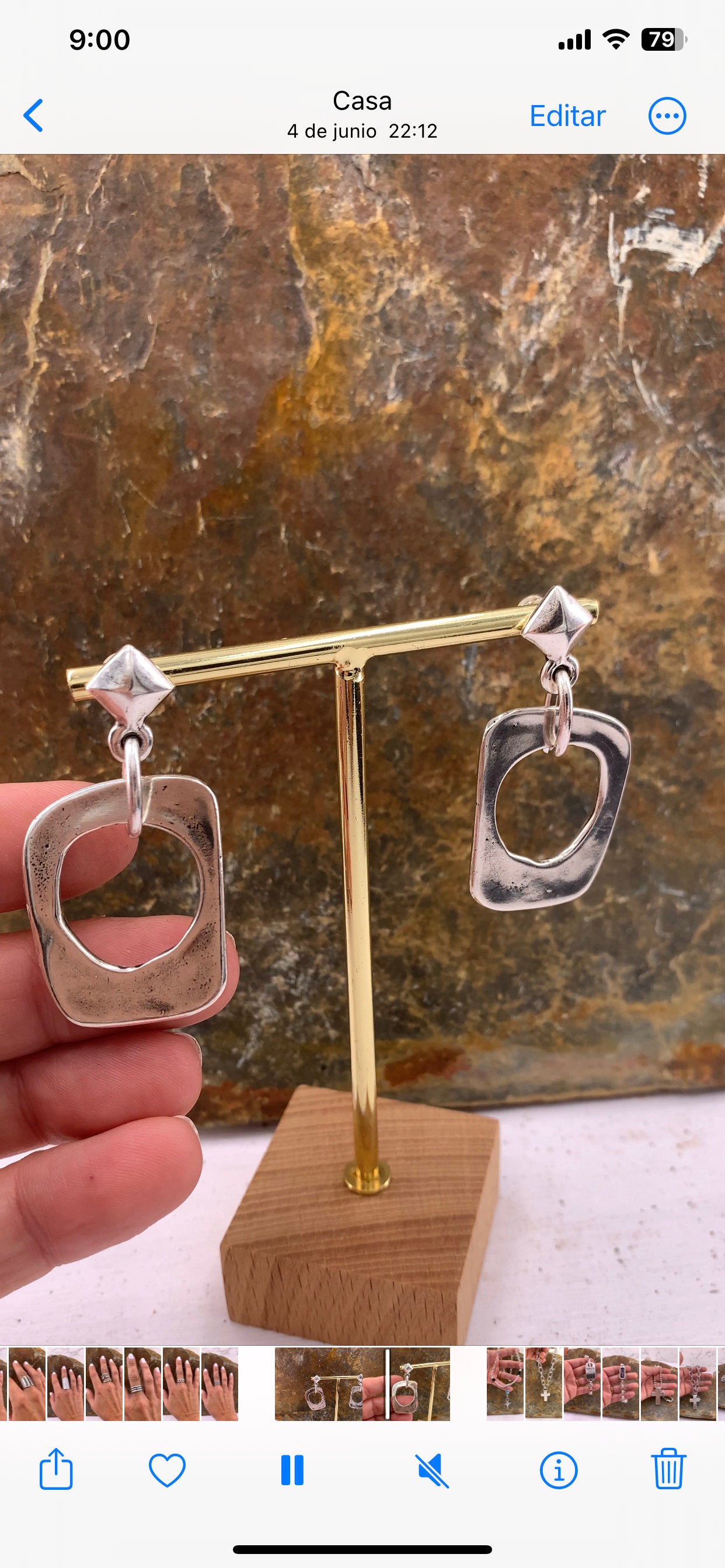 Chunky silver earrings, statement earrings, solid silver earrings, oversize earrings, , bulky earring, bold earrings,