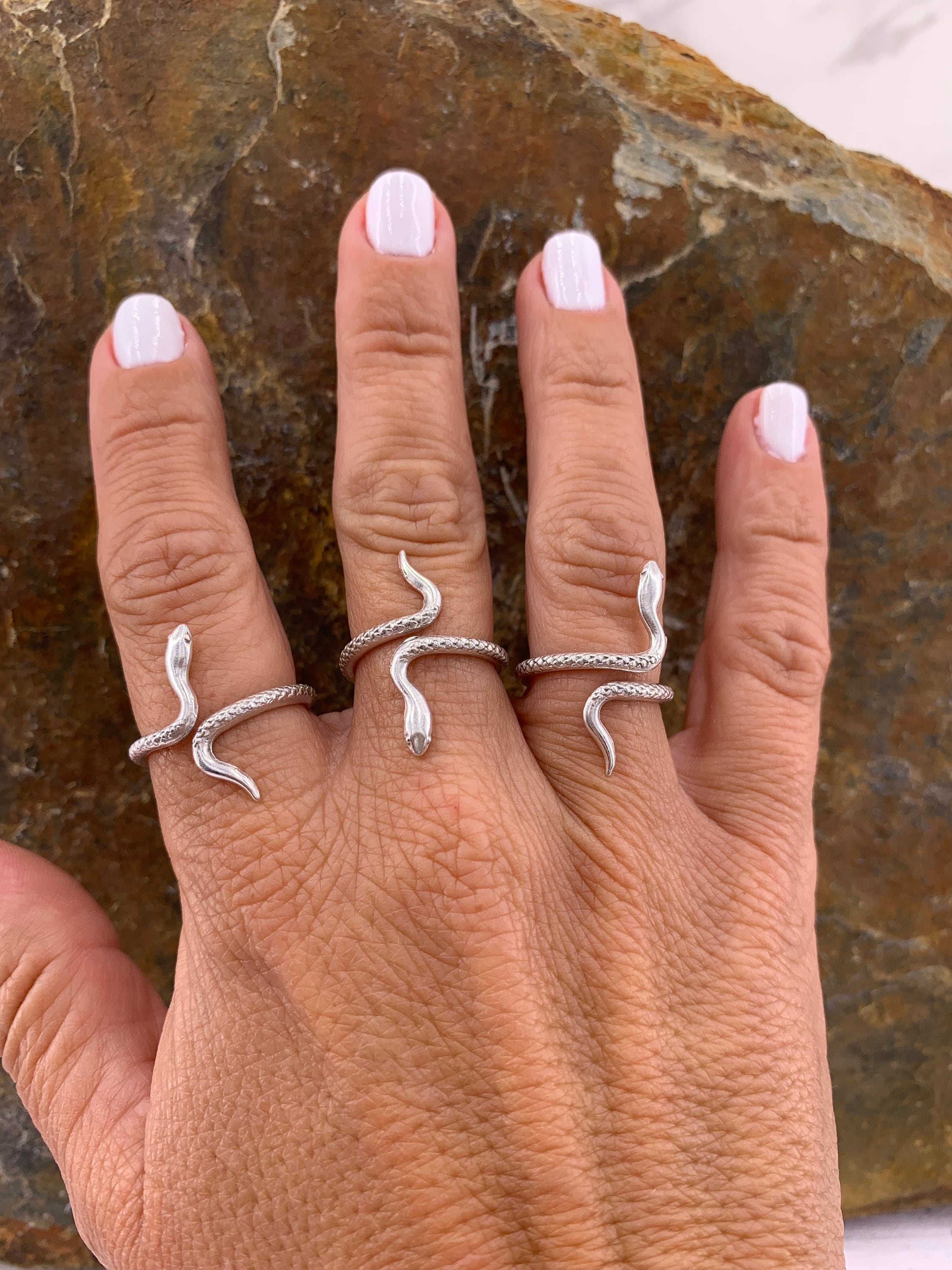 Snake ring, adjustable boho silver ring, boho silver ring, animal boho rings, gold ring, statement ring, bohemian ring, Uno de 50 style