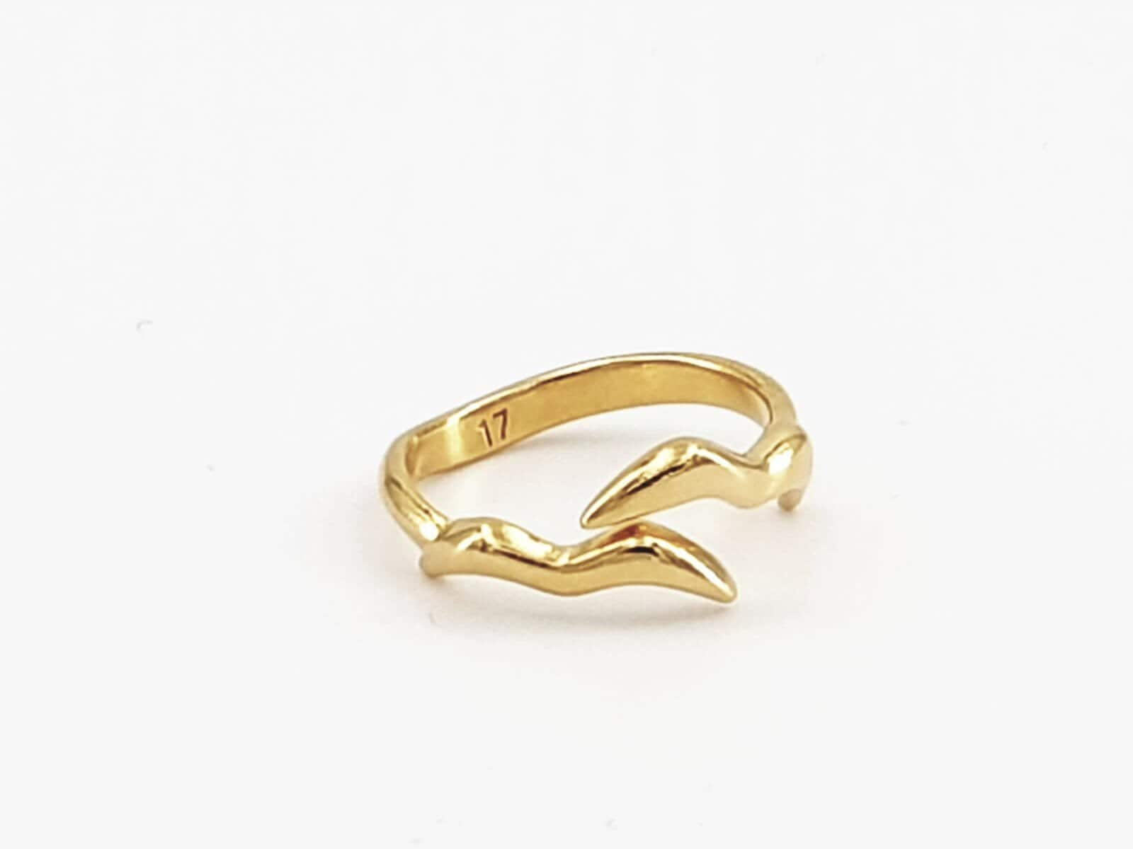 Seagull ring, adjustable boho silver ring, boho silver ring, animal boho rings, gold ring, statement ring, bohemian ring, Uno de 50 style